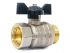 Кран шаровый 1/2' нар.-вн. бабочка PN40, LD