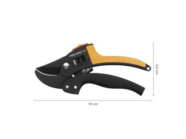 Секатор контактный FISKARS PowerStep с храповым механизмом