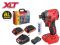 Ударный гайковерт/винтоверт WORTEX CWR 0218 в чем. XLT 2x2 А*ч, БЕСЩЕТ., 18 В, 220 Н*м(внутр. шестигр. 1/4', вес 0,92 кг)