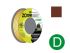 Уплотнитель 'D' коричневый 9x7,5мм сдвоенный профиль (2х50м) ZOOM CLASSIC