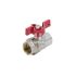 Кран шаровый Aquasfera Euro 1002-01, ВР 1/2", полнопроходной, ручка-бабочка