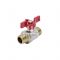 Кран шаровый Aquasfera Euro 1005-02, НР 3/4", полнопроходной, ручка-бабочка