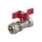Кран шаровый Aquasfera Euro 1016-01, КО-ВР 1/2", ручка-бабочка