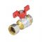 Кран шаровый Aquasfera Euro 1022-02, ВР-НГ 3/4", полнопроходной, ручка-бабочка