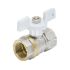 Кран шаровый Aquasfera Standard 1102-02, ВР 3/4", полнопроходной, ручка-бабочка