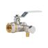 Кран шаровый Aquasfera Standard 1112-01, ВР 1/2", полнопроходной, ручка-рычаг