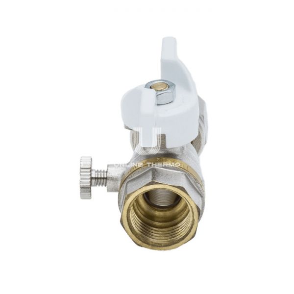 Кран запорный трехходовой Aquasfera Standard 1124-03, ВР-НГ 1/2"×М20×1.5, для манометра
