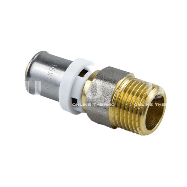 Муфта с наружной резьбой Aquasfera 8001-02, 3/4"×16 мм, пресс-фитинг