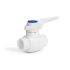 Шаровой кран ППР (полипропиленовый) Fusitek FT07201, 20 мм, для холодой воды, сфера из ABS