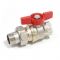 Кран шаровый с разъемным соединением Giacomini R919X006 3/4x1" ВР-НР, полнопроходной, ручка-бабочка