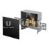 Набор терморегулятора Oventrop Unibox E RTL 1022761, 20-40°C, крышка черное стекло