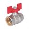 Кран шаровый Rommer RBV-0003-0110220, 3/4" ВР-ВР, стандартный, ручка-бабочка