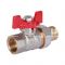 Кран шаровый с разъемным соединением Rommer RBV-0005-0510215, 1/2" ВР-НР, стандартный, ручка-бабочка