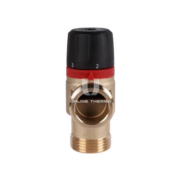 Термостатический смесительный клапан Rommer RVM-1131-236525 НР 1", Kvs 2.3, PN5, 30-65°C