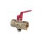 Кран запорный трехходовой SantechSystems 1/2" ВР, для манометра, ручка-рычаг