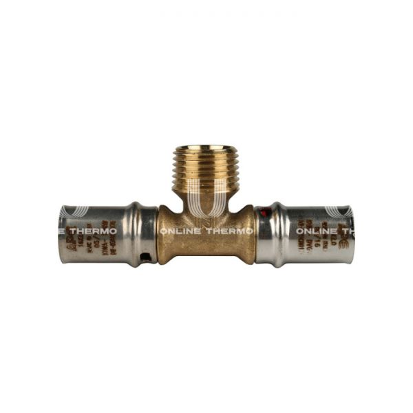 Тройник с наружной резьбой Stout SFP-0008-161216 16х1/2"х16, пресс-фитинг