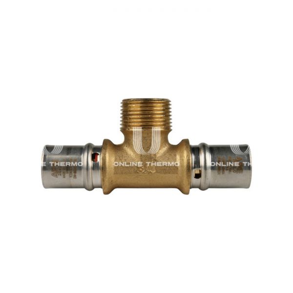 Тройник с наружной резьбой Stout SFP-0008-203420 20х3/4"х20, пресс-фитинг