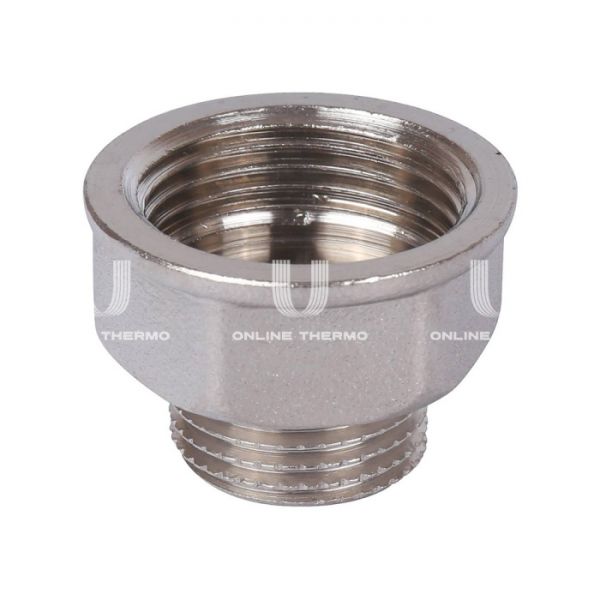 Переходник с внутренней и наружной резьбой Stout ВН никелированный 3/4"×3/4"