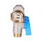 Коллектор Stout с шаровыми кранами SMB 6211 3/4", 3 отвода 1/2" (синие ручки)