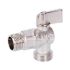 Кран шаровой Stout угловой 1/2"х3/4", для бытовой техники