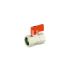 Кран шаровый Mini Uni-Fitt 120N2000, 1/2" ВР-ВР, ручка-флажок, никелированный