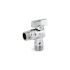 Кран шаровый угловой для бачков/смесителей Uni-Fitt 180C2000, 1/2" НР-НР, ручка-флажок