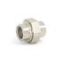 Прямое разъемное соединение "американка" Uni-Fitt 655N3000, ВР 3/4", с уплотнением o-ring, никелированное