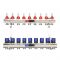 Коллекторная группа с расходомерами Varmega VM15409 ВР 1", на 9 контуров 3/4" EK, латунь