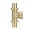 Тройник с внутренней резьбой Varmega Slide-fit VM51116, 25х3/4", латунный, аксиальный