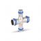 Крестовина раструбная Varmega Inox Press переходная VM725002822, 28?22?28?22 мм