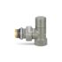 Радиаторный клапан ручной регулировки Varmega VMDV01-310404, 1/2" ВР-НР, угловой, серый