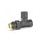 Запорный радиаторный клапан Varmega VMDV04-210404, 1/2" ВР-НР, прямой, черный