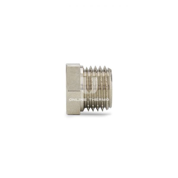 Заглушка с наружной резьбой Varmega НР 1 1/2", VMTF34-N000008, никелированная