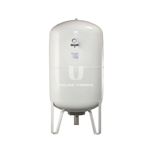 Расширительный мембранный бак Waterstry CW-LV, 2000 л, серый, вертикальный, напольный на ножках, с манометром
