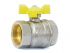Кран шаровый 3/4' вн.-вн. бабочка (ГАЗ) PN40, LD
