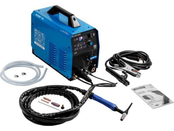 Инверторный аппарат аргонодуговой сварки SOLARIS TIG-225P AC/DC(AC/DC TIG; COLD TIG; PULSE; HF; LIFT; MMA; 200 A; 160 В-240 В)