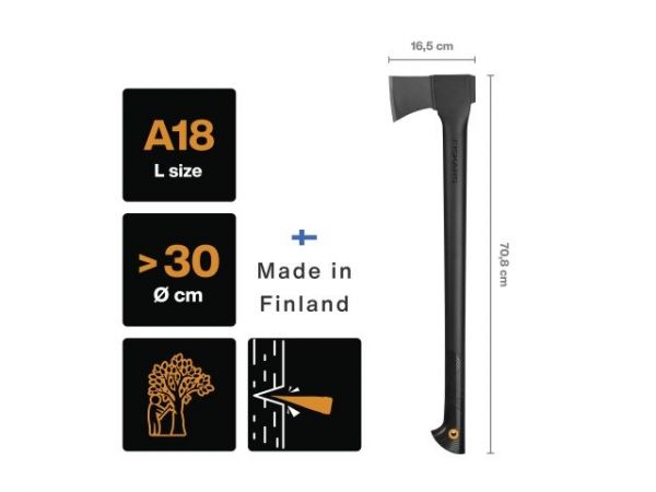 Топор универсальный Solid A18 Fiskars
