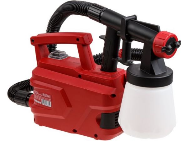 Краскораспылитель электрический WORTEX LX PS 0840 в кор. 500 Вт, 750 мл/мин, 0.7 л бак(2.6 мм сопло, 50 DIN, выносной компрессор)