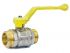 Кран шаровый 1/2' нар.-нар. ручка (ГАЗ) PN40, LD
