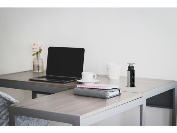 Удлинитель-башня 2м Tower-Power (3 роз, 2 USB, H05VV-F 3G1.5) Brennenstuhl(встраиваемый в столешницу, вертикальный выдвижной настольный удлинитель для постоянного монтажа)