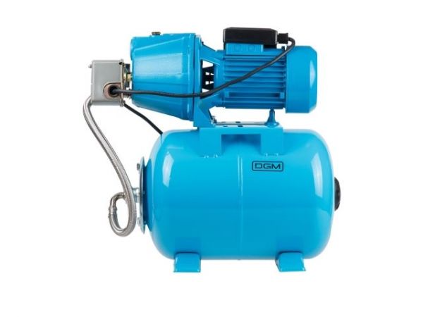 Станция водоснабжения автоматическая DGM BP-1100(1100 Вт, 3100 л/ч, 45 м, 5 бар макс, корпус насоса чугун, бак 24 л)