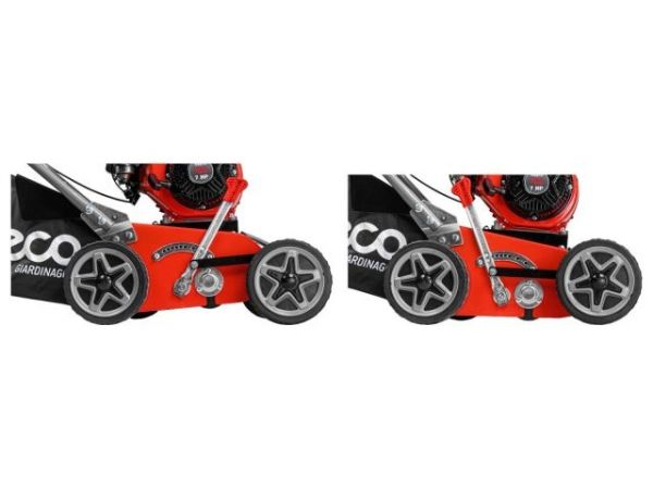 Аэратор/скарификатор бензиновый ECO SCG-400(7.0 л.с., шир. 40 см,, 8 уровней, ручной привод, колеса 7', травосборник 45 л)