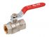 Кран шаровый 1/2' вн.-вн. ручка PN40, AV Engineering(Латунь, макс.  40 бар, макс.  110 °С)