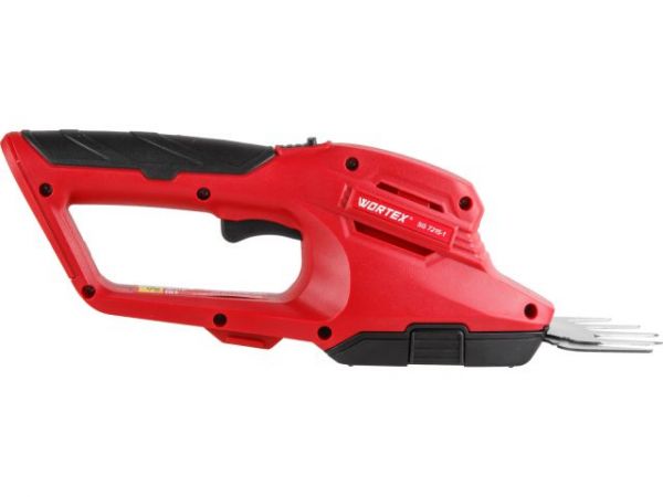 Аккум. ножницы садовые WORTEX SG 7215-1 в кор. + насадка-кусторез(7.2 В, 1 акк., 2.0 А/ч, Li-Ion, шир. 100 мм (для травы), длина 200 мм (кусторез))