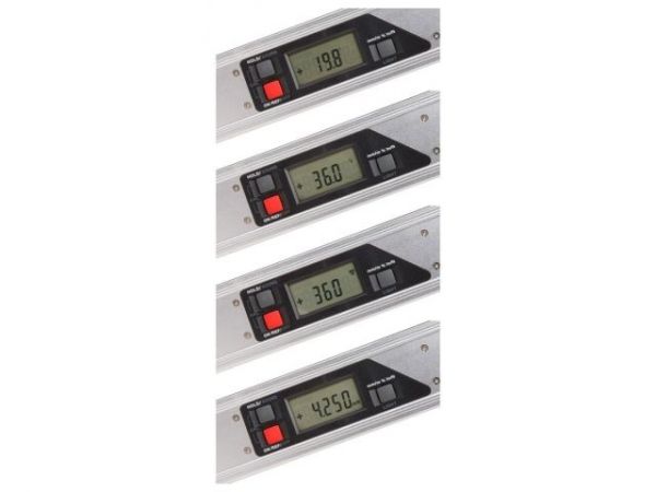 Уровень электронный WORTEX DL 1000 в кор. 4х90, погр.(0;90): 0,05;остальн.: 0,2, 1000 мм