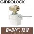 Кран шаровой Gidrolock PROFESSIONAL 12V BONOMI 3/4" BS с электроприводом