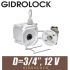 Кран шаровой Gidrolock ULTIMATE 12V G-LOCK 3/4" BS с электроприводом