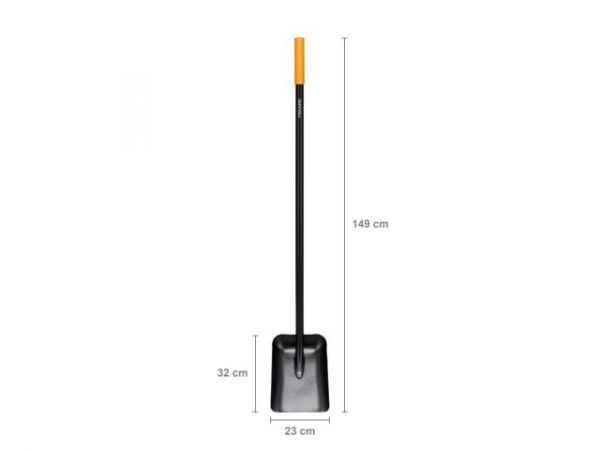 Лопата совковая с ручкой Solid  FISKARS(черная)