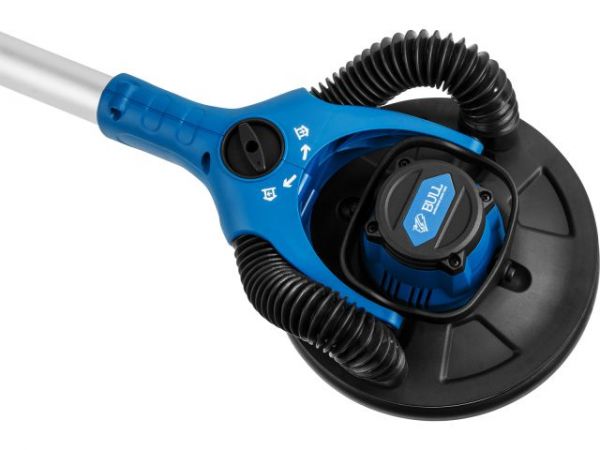 Шлифмашина для стен и потолков эксцентриковая BULL DG 2240 в кор. БЕСЩЕТ., 400 Вт, 225 мм, LED, 4000(Плав. пуск, рег. об., поддержка об., 150 см длина, регулируемый вакуум)