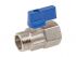 Кран шаровый MINI 1/2' нар.-вн. синяя ручка, AV Engineering(Латунь, макс.  16 бар, макс.  110 °С)